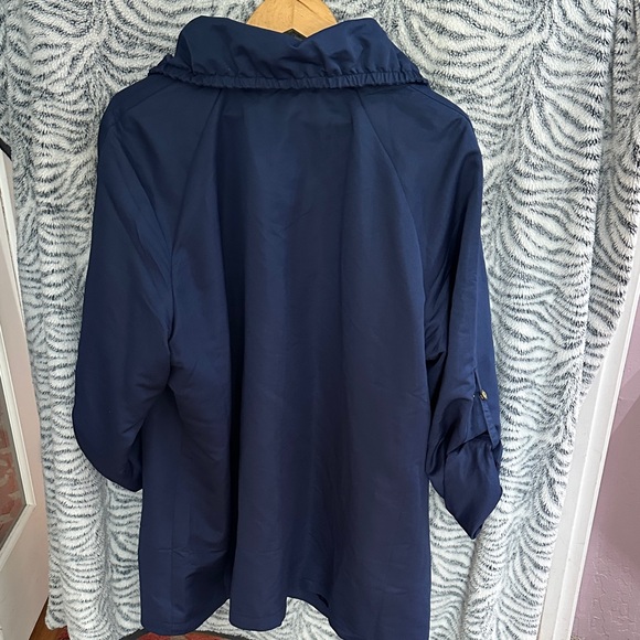 Dennis Basso Navy Utility Jacket - Picture 3 of 5